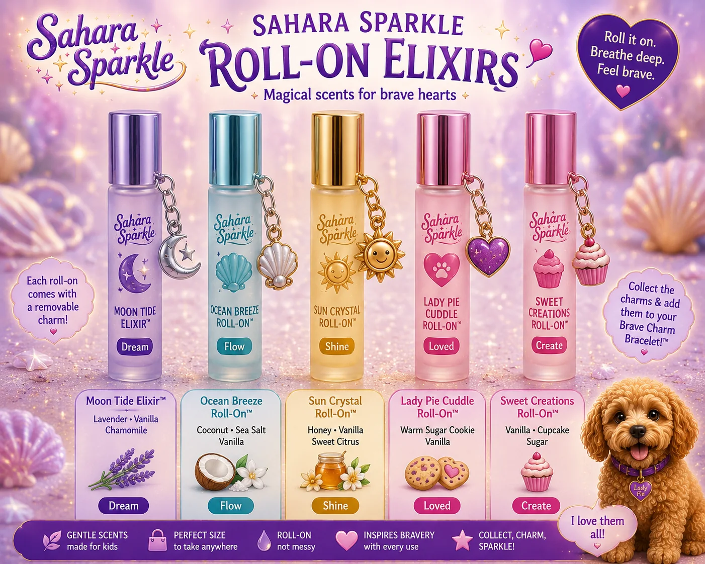 Sahara Sparkle Roll-On Elixirs concept