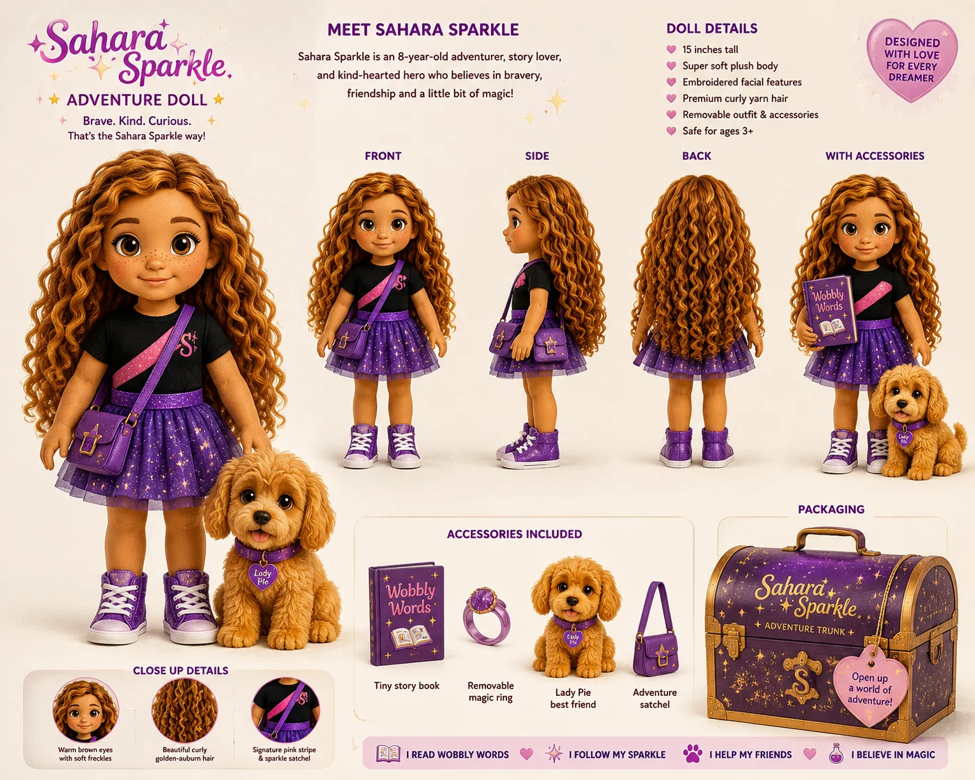 Sahara Sparkle Adventure Doll concept