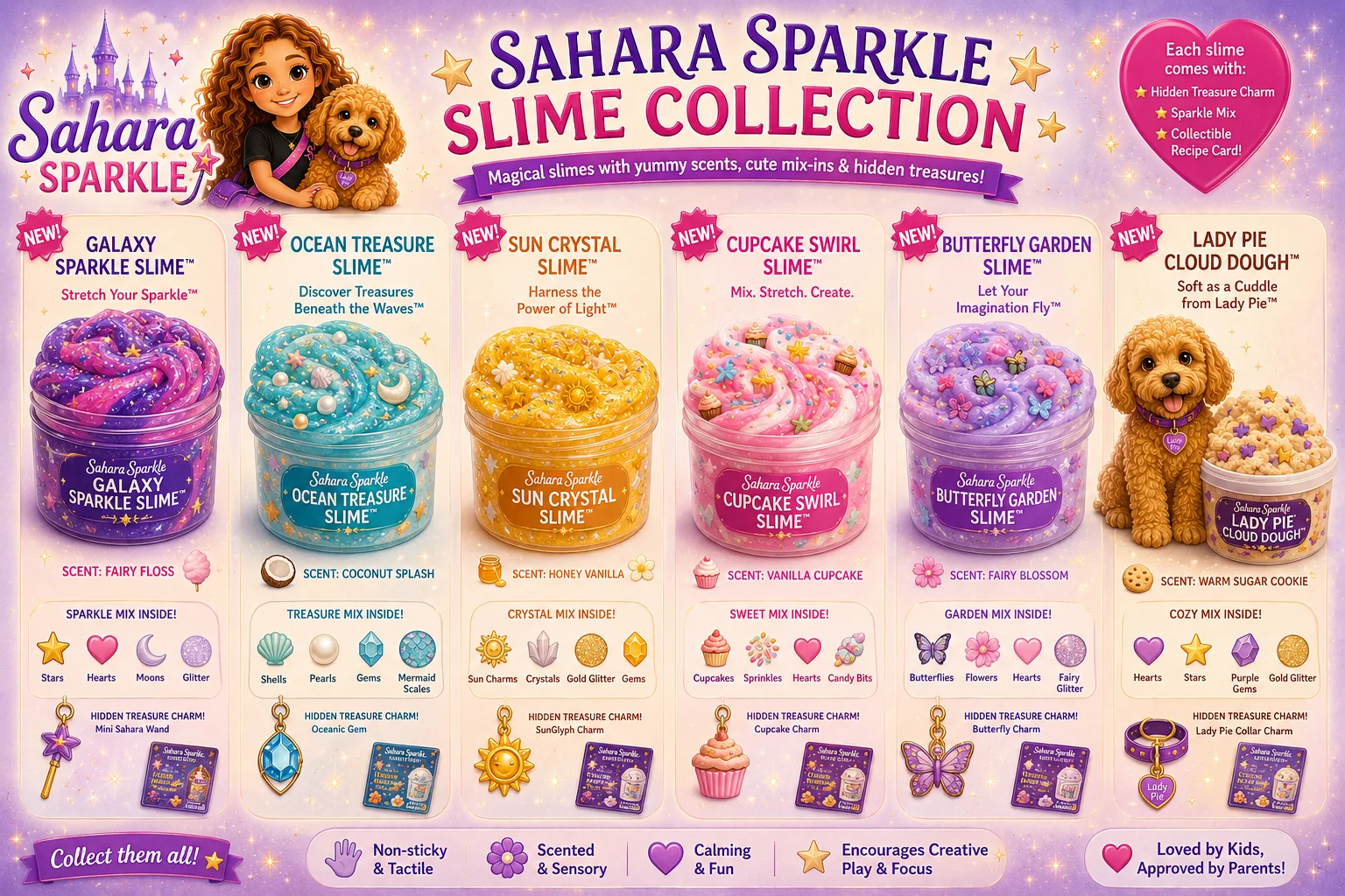 Sahara Sparkle Slime Collection concept